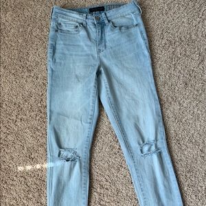 aeropostale semi ripped jeans